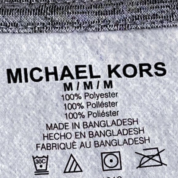 NEW! Michael Kors Double LOGO Grey Pull Over Sweatshirt Top- Size M - Picture 14 of 14